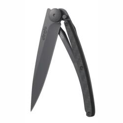 DEEJO 1GC001 COMPOSITE BLACK / Ultrakönnyű zsebkés karbon markolattal és fekete titán pengével (1GC001)