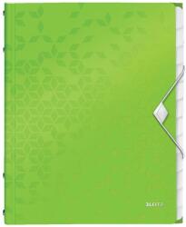 Leitz Mapa cu separatoare LEITZ WOW, PP, A4, 12 separatoare, 200 coli, verde (L-46340054) - pcone