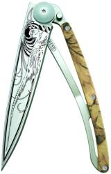 DEEJO 1CM023 TATTOO BROWN CAMO / Ultrakönnyű zsebkés alumínium nyéllel (1CM023)