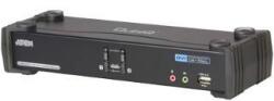 ATEN Switch KVM ATEN CS1782A 2-Port DVI USB 2.0 KVMP Switch, 7.1 Surround Sound, nVidia 3D (CS1782A-AT-G)