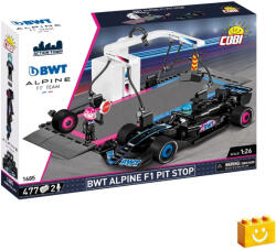 COBI 1685 - BWT Alpine F1 Pit Stop - Forma-1 boxkiállás játékszett (COBI-1685)