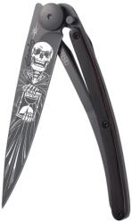DEEJO 1GB164 TATTOO BLACK / Ultrakönnyű zsebkés ébenfa nyéllel (1GB164)