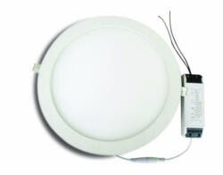 Delux DEL1271 deLux LED panel, 6W, 420Lm, 4000K, 120x20mm, kiv. : 110mm, sülly. , kerek, 110-265V, 25x2835SMD, (DEL1271)
