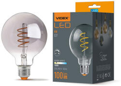 Videx LED Bulb VIDEX-E27-G95-4W-FIL-DIM-SPIRAL-GRAPHITE-WW VLE-G95FGD-04271 (VX-VLE-G95FGD-04271)