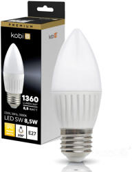 Kobi E27 LED-fényforrás, 8.5 W, Meleg fehér, Prémium (KOBI-004464)