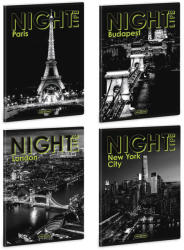 Ars Una Füzet iskolai A5, 40lap, vonalas Ars Una NIGHT LIFE (5582) 26 10db/csomag (53135827) - iroda-ellatas