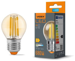 Videx LED Bulb VIDEX-E27-G45-6W-FIL-AMBER-WW VLE-G45FA-06272 (VX-VLE-G45FA-06272)