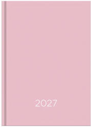 VECTRALINE Határidőnapló VECTRALINE Monocolor rózsaszín B/6 napi fehér lapos 2027 (23.09946) - papir-bolt