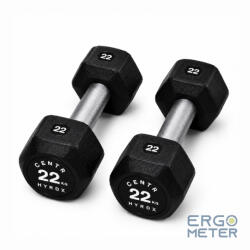  Centr x HYROX edző sorozat gumibevonatú DUMBBELL 22 kg (HRDB22kg)
