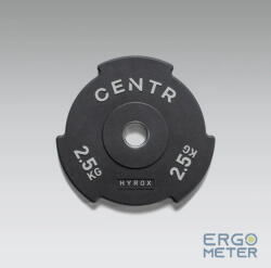  Centr x HYROX edző sorozat gumibevonatú egymásba kapcsolható BUMPER PLATES 2, 5 kg (HRBP2-5kgs) Súlytárcsa