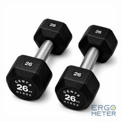  Centr x HYROX edző sorozat gumibevonatú DUMBBELL 26 kg (HRDB26kg)