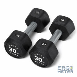  Centr x HYROX edző sorozat gumibevonatú DUMBBELL 30 kg (HRDB30kg)