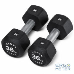  Centr x HYROX edző sorozat gumibevonatú DUMBBELL 36 kg (HRDB36kg)