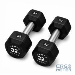  Centr x HYROX edző sorozat gumibevonatú DUMBBELL 32 kg (HRDB32kg)
