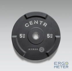  Centr x HYROX edző sorozat gumibevonatú egymásba kapcsolható BUMPER PLATES 5 kg (HRBP5kgs) Súlytárcsa