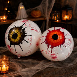 QX-IMP Halloween 4D szem lufi, 2 szín, kb. 34 cm (372441)