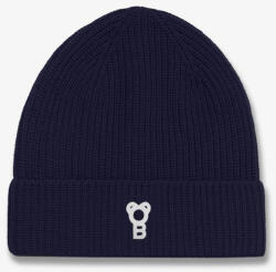 Baron Filou Signature Cotton Beanie - Navy blue