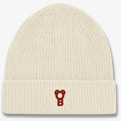 Baron Filou FW26 Signature Cotton Beanie - Off-White