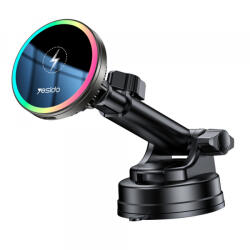 YESIDO Incarcator Auto Wireless Yesido C315, 15W, 1.67A, Negru - gsmboutique