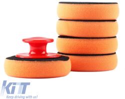  Polishing Sponges with Handle 10cm Set of 6 Pieces Orange Color (CGRCMAR6037377)