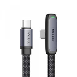Mcdodo Cablu Date si Incarcare USB-C - USB-C McDodo CA-3360 Angled, 65W, 1.2m, Negru - gsmboutique