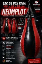 EvoGym ART Sac de box para EvoGym ART 100 x 40 x 20 cm Negru+Rosu Neumplut Sac de box