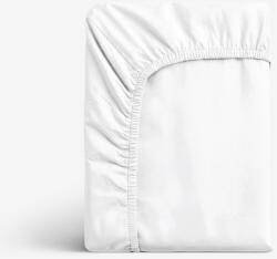 Goldea cearceaf de pat cu elastic din bumbac - alb 180 x 200 cm