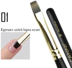 CANNI Prémium ecset No. 01 - Egyenes szőrű lapos ecset 9 mm (33111)