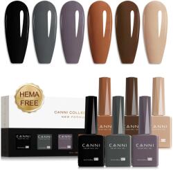 CANNI HEMA FREE UV/LED gél lakk szett 6x9ml - 2341 (1302k2)