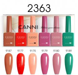 CANNI HEMA FREE UV/LED gél lakk szett 6x9ml - 2363 (1302k2)