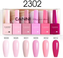 CANNI HEMA FREE UV/LED gél lakk szett 6x9ml - 2302 - Pink Champagne Dreams (1302k2)