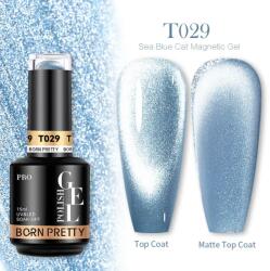 BORN PRETTY PRO UV/LED gél lakk 15 ml - T029 - Sea Blue Cat Magnetic (59696-5)