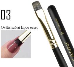 CANNI Prémium ecset No. 03 - Lapos ovális ecset 8 mm (33111)