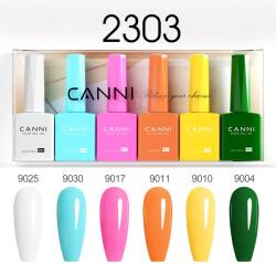 CANNI HEMA FREE UV/LED gél lakk szett 6x9ml - 2303 - Chic Monochrome (1302k2)