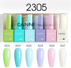 CANNI HEMA FREE UV/LED gél lakk szett 6x9ml - 2305 - Colorful Kaleidoscope (1302k2)