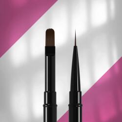 STALEKS PRO EXPERT Kétvégű ecset / 10mm nullás + 11mm ovális zselés (NBE-03/06)