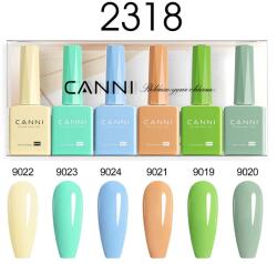 CANNI HEMA FREE UV/LED gél lakk szett 6x9ml - 2318 (1302k2)