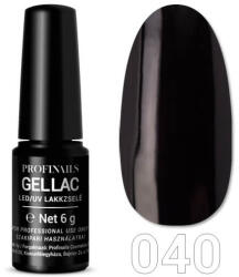Profinails Gel Lac LED/UV lakkzselé 6gr No. 040 - Fekete (7761)