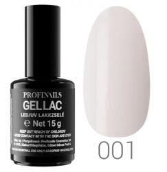Profinails Gel Lac LED/UV lakkzselé 15gr No. 001 White (11864)