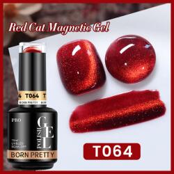 BORN PRETTY PRO UV/LED gél lakk 15 ml - T064 - Red Cat Magnetic Gel (60219-2)