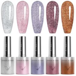 VENALISA 5 db-os UV/LED Glitter gél lakk szett - 5x10 ml - GC01 (95121k)
