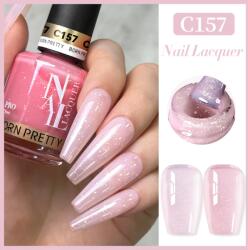 BORN PRETTY PRO Körömlakk 15 ml - C157 - Jelly Pink Shimmer (59797-97)