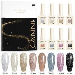 CANNI HEMA FREE szett 8x9ml - No. 08 - Diamond Glitter Collection (13031HK)