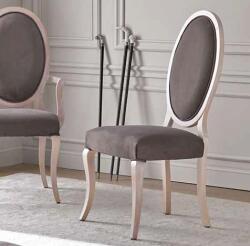 Settimo Scaun dining din lemn Celeste, tapitat, Stil Clasic Italian (EU458)