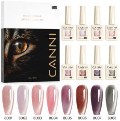 CANNI HEMA FREE szett 8x9ml - No. 01 - Shimmer Velvet Collection (13031AK)