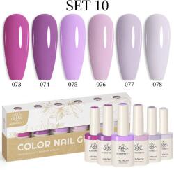 BORN PRETTY TERRA gél lakk szett 6x10ml - No. 10 - Hema-Free (63988-10)