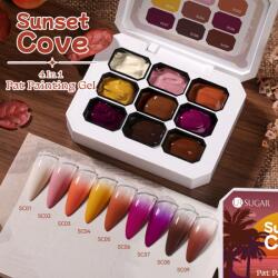 Born Pretty 4in1 festőzselé paletta - No. L04 - Sunset Cove (62130-1)