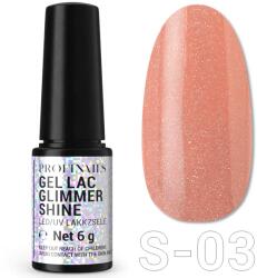 Profinails Gel Lac Glimmer Shine LED/UV lakkzselé 6gr S-03 (10799)