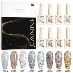 CANNI HEMA FREE szett 8x9ml - No. 12 - Dawn Crystal Flash Collection (13031LK)