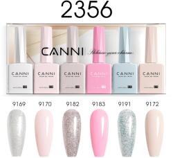 CANNI HEMA FREE UV/LED gél lakk szett 6x9ml - 2356 (1302k2)
